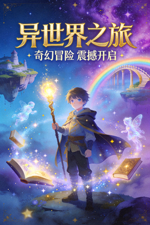 奇幻剧《异世界之旅》海报，充满魔法与幻想元素